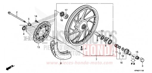 ROUE AVANT GLR1251WHF de 2015